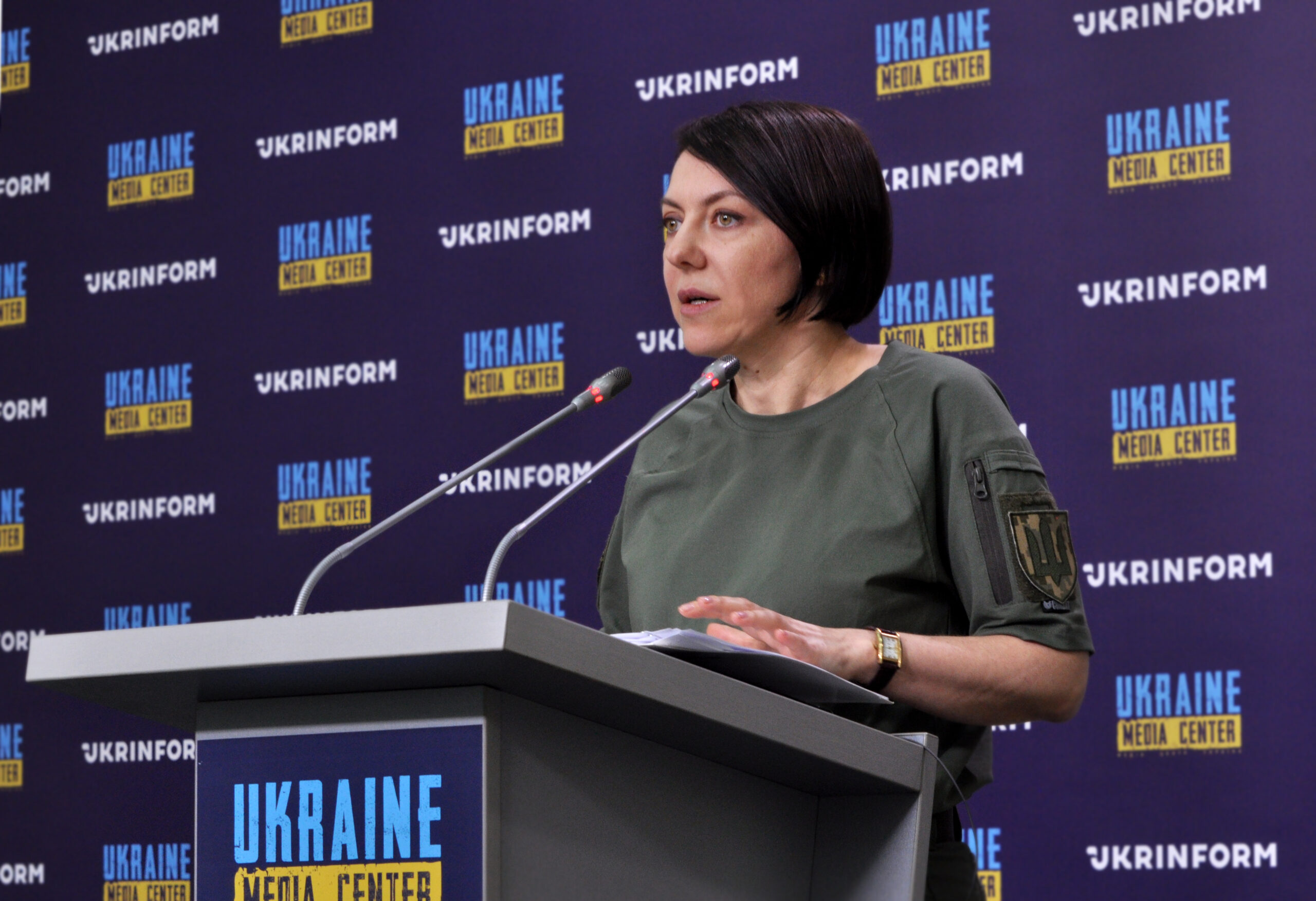 Ганна Маляр, заступниця міністра оборони України в Медіацентрі Україна
