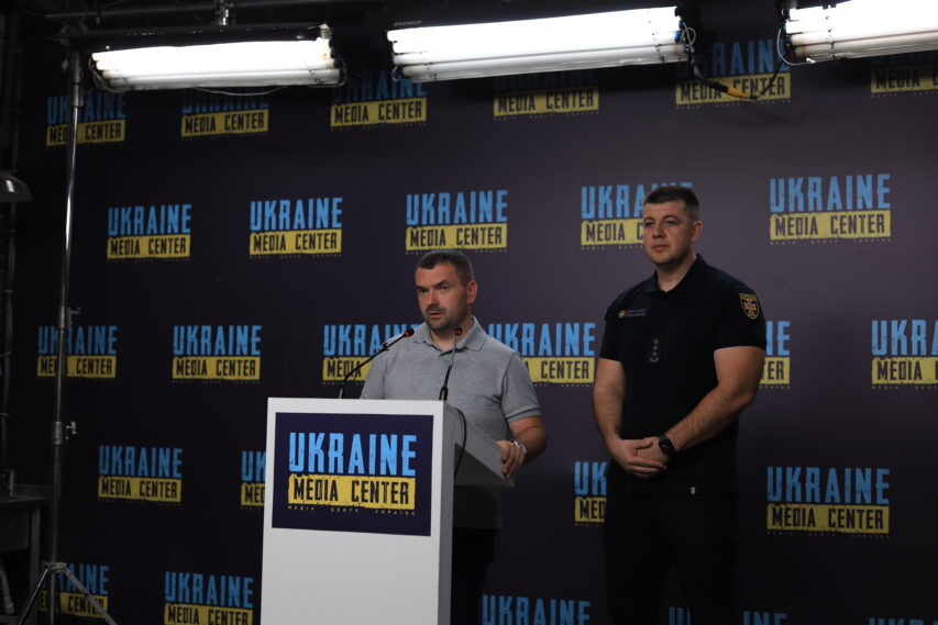 Andrii Zakaliuk, Head of the Education Office of Lviv City Council, Ihor Berehin, Head of the Department for Emergency Prevention of the Main Directorate of the State Emergency Service of Ukraine in Lviv oblas