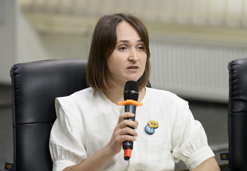 Олександра Азархіна, заступниця міністра інфраструктури, Медіацентр Україна-Укрінформ