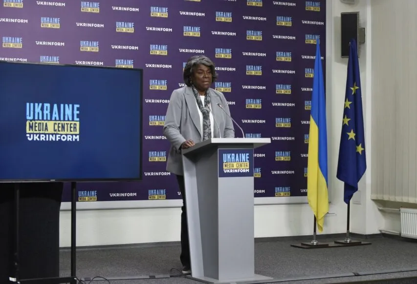 The Ambassador Linda Thomas-Greenfield, U.S. Representative to the United Nations, Media Center Ukraine — Ukrinform