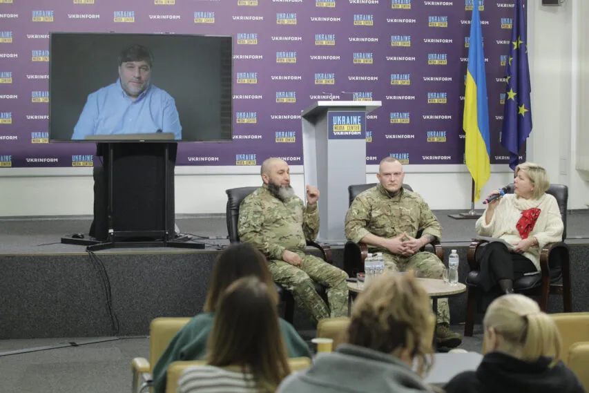 Isa Akayev, Commander of the “Crimea” Volunteer Battalion, Denys Sokolov, Civil Council – Oleksandr Fortuna, Chief of Staff of the Russian Volunteer Corps, Media Center Ukraine — Ukrinform