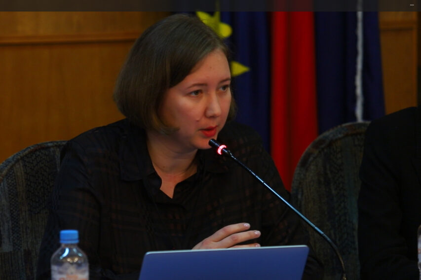 Ольга Скрипник, голова правління Кримської правозахисної групи під час під час Чорноморської безпекової конференції