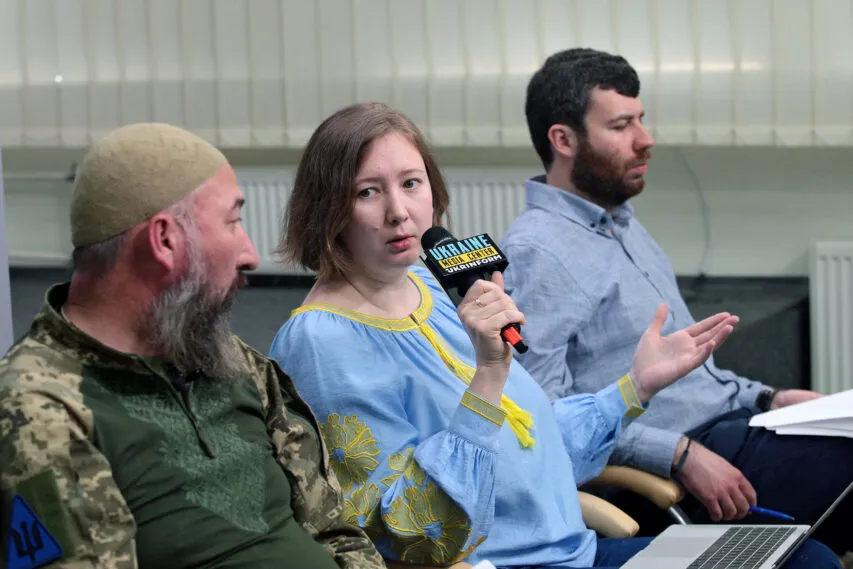 Ольга Скрипник, голова правління Кримської правозахисної групи, Медіацентр Україна – Укрінформ